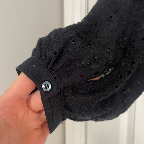 free people flowy black top! - Picture 4 of 6